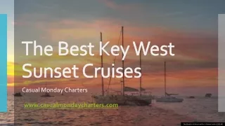 Book A Sunset Charter - Affordable Sunset Cruise Trips Packages - Key West