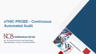  eTHIC PROBE - Continuous Automated Audit