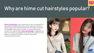 why are hime cut hairstyles popular
