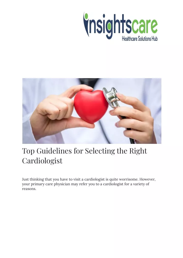 top guidelines for selecting the right