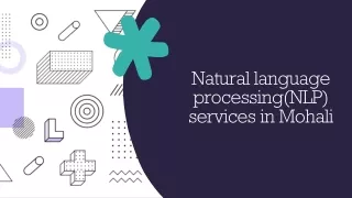 Natural Language Processing(NLP) Services in Mohali