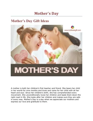 mother s day