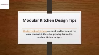 Modular Kitchen Design Tips