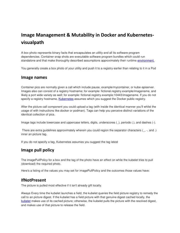 image management mutability in docker