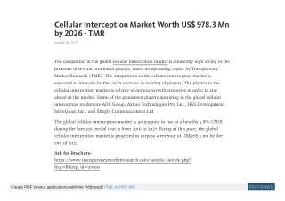 cellular interception market worth