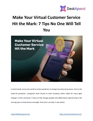 Make Your Virtual Customer Service Hit the Mark_ 7 Tips No One Will Tell You