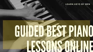 Guided Best Piano Lessons Online