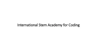 International Stem Academy for Coding