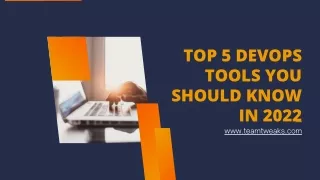 top 5 devops tools you should know