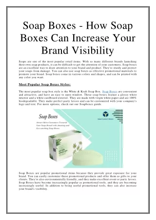 soap boxes how soap boxes can increase your brand