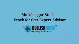 Multibagger Stocks  Share Market Advisory Company