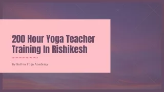 Certified 200 hour yoga teacher training in rishikesh