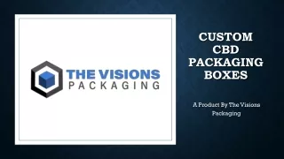 Custom CBD packaging boxes