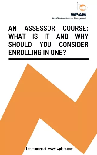 an assessor course what is it and why should