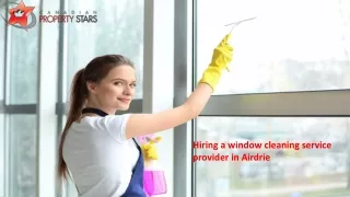 hiring a window cleaning service provider