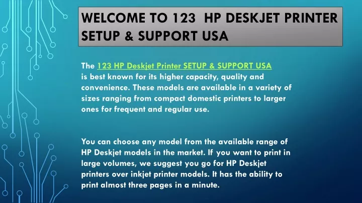 welcome to 123 hp deskjet printer setup support