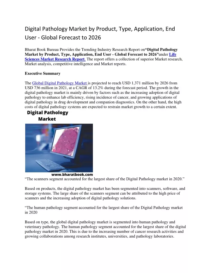 digital pathology market by product type