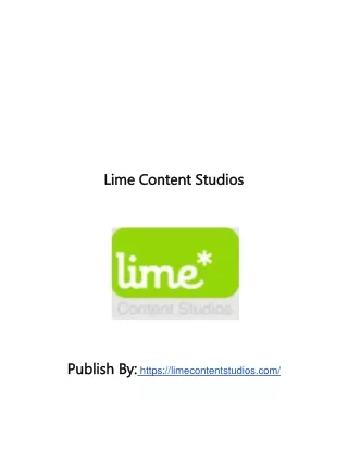 lime content studios lime content studios
