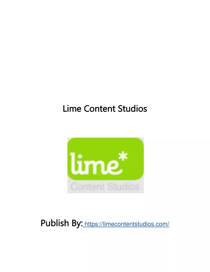 lime content studios lime content studios