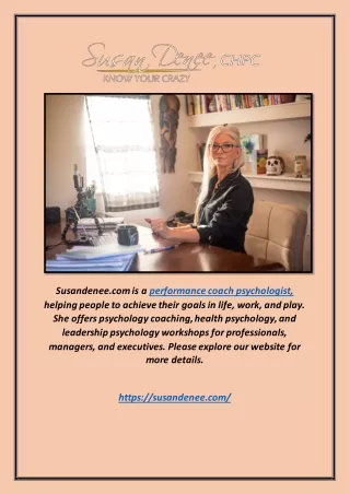 Performance Coach Psychologist | Susandenee.com
