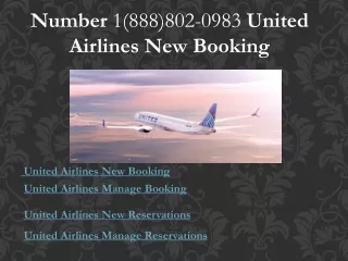 Number 1(888)802-0983 United Airlines New Booking