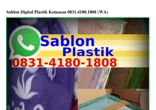 Sablon Digital Plastik Kemasan 08౩l·4l80·l808{WhatsApp}