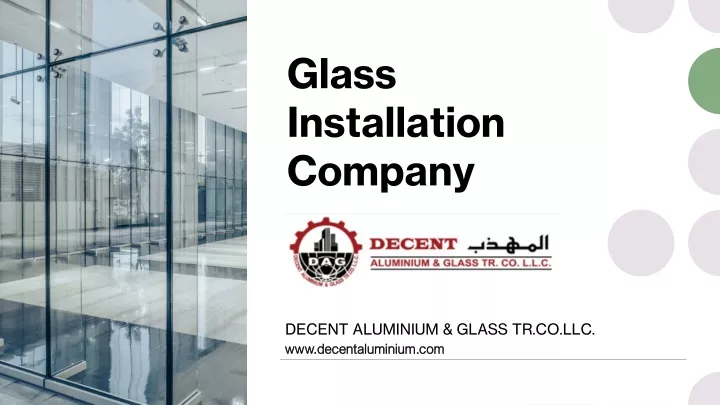 glass installation company