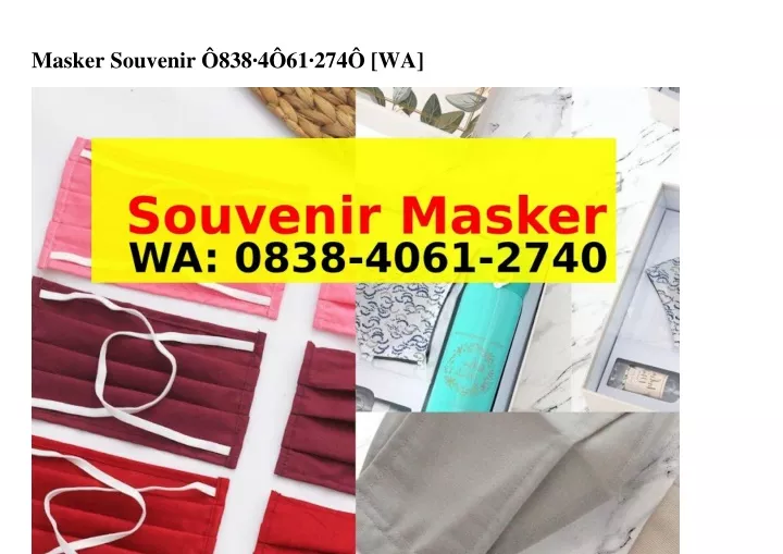 masker souvenir 838 4 61 274 wa