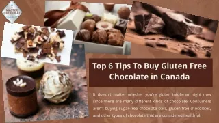 Top 6 Tips To Buy Gluten Free Chocolate in Canada