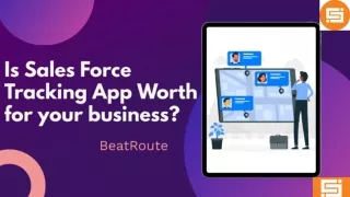 Sales Force Tracking App