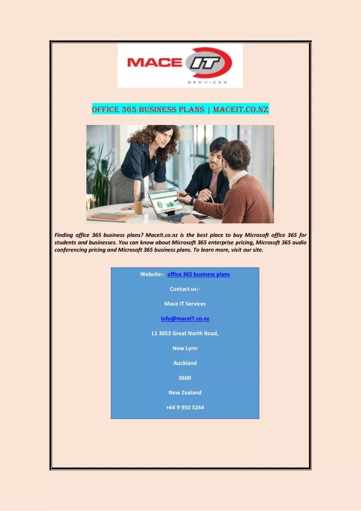 office 365 business plans maceit co nz