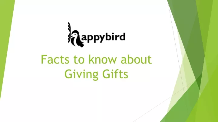 facts to know about giving gifts