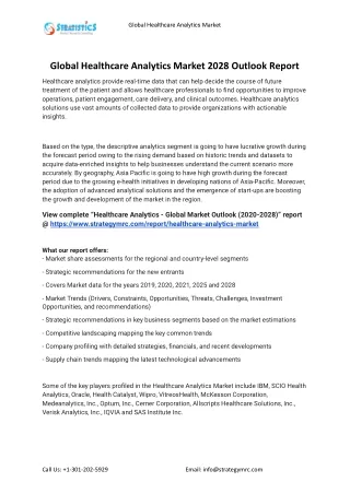 global healthcare analytics market