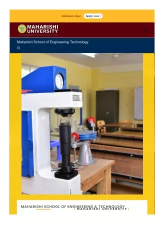 Maharishi School of Engineering