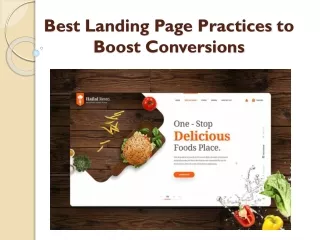Best landing page practices to boost conversions
