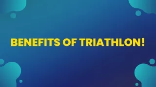 benefits of triathlon