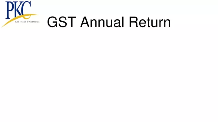 gst annual return