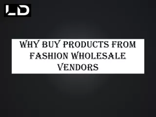 Fashion Wholesale Vendors