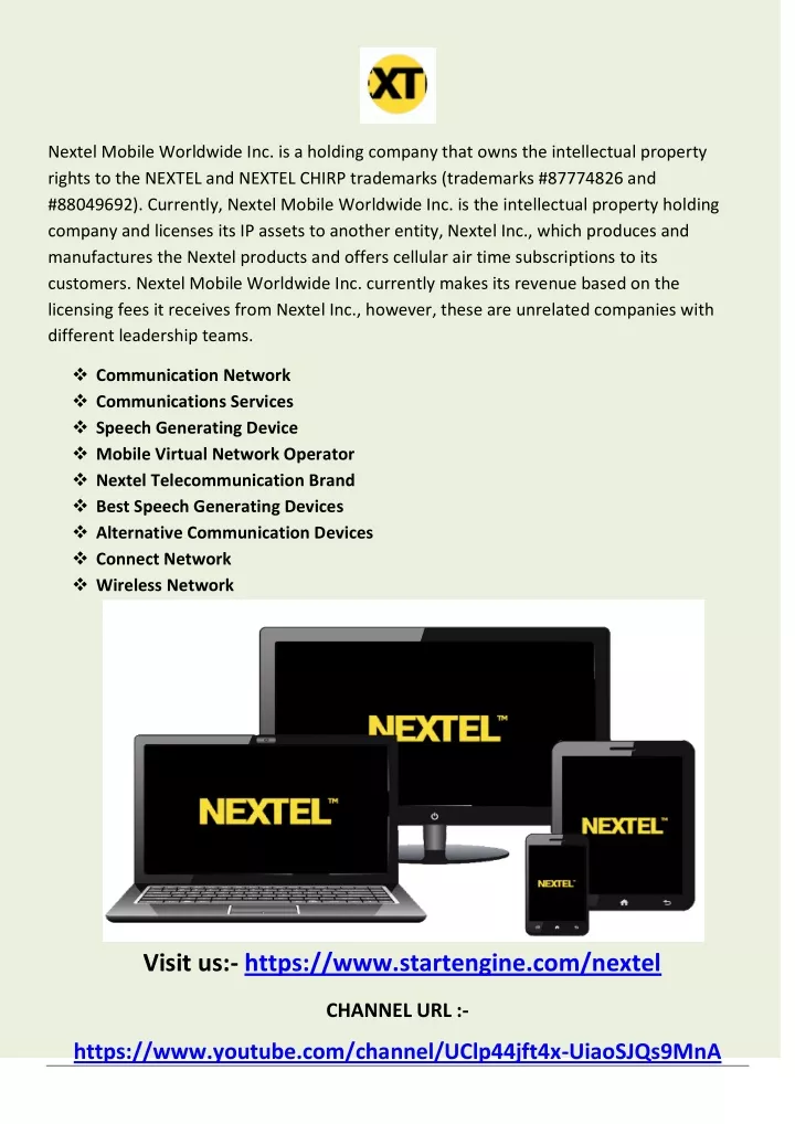nextel mobile worldwide inc is a holding company