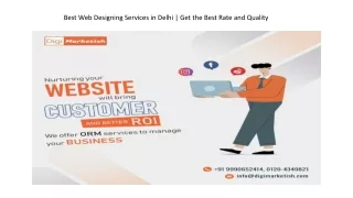 Get the Best Web Designing Services in Delhi