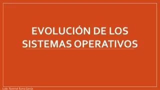 evoluci n de los sistemas operativos