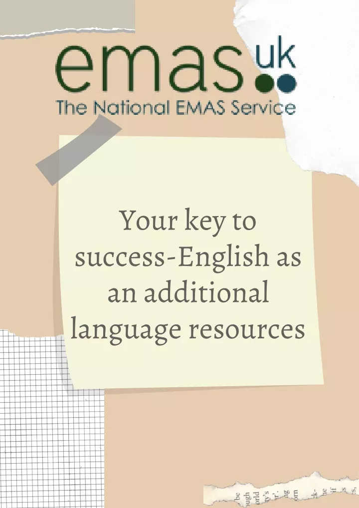 your key to success english as an additional