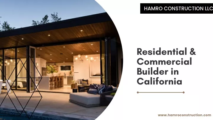 residential commercial builder in california