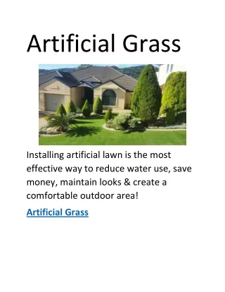 artificial grass
