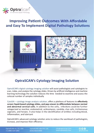 Cytology Image Slide Scanner-OptraSCAN