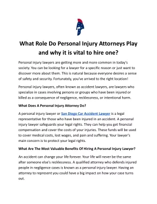 What Role Do Personal Injury Attorneys Play and why it is vital to hire one_.docx