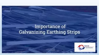 Importance of Galvanizing of Earthing Strips