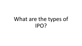 What are the types of IPO