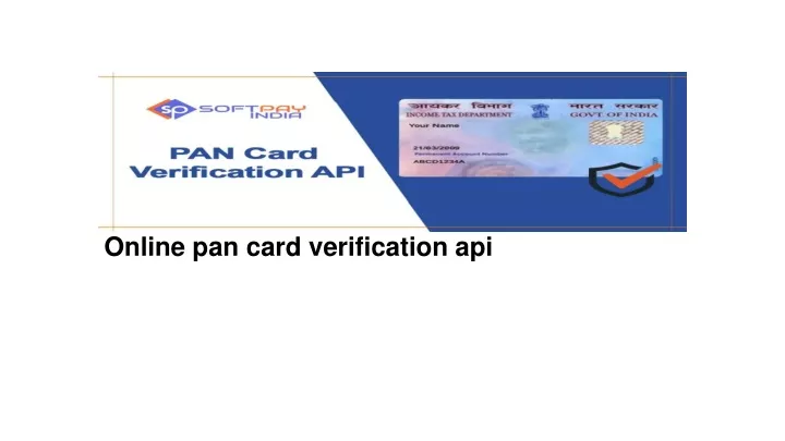 online pan card verification api