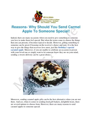 Buy Birthday's Special Caramel Apple in New Orleans